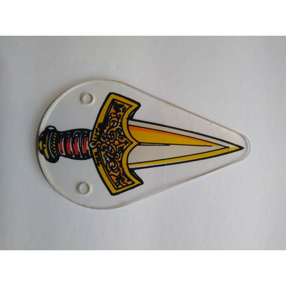 Tales Of The Arabian Nights Pinball KEYCHAIN Sword Original NOS Promo Plastic